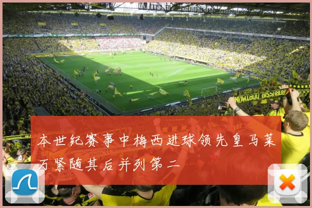 本世纪赛事中梅西进球领先皇马莱万紧随其后并列第二